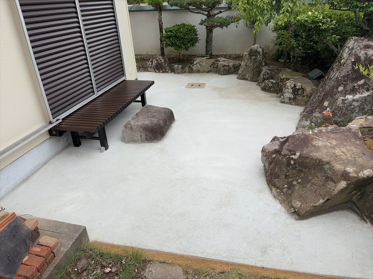 お庭のコンクリート工事